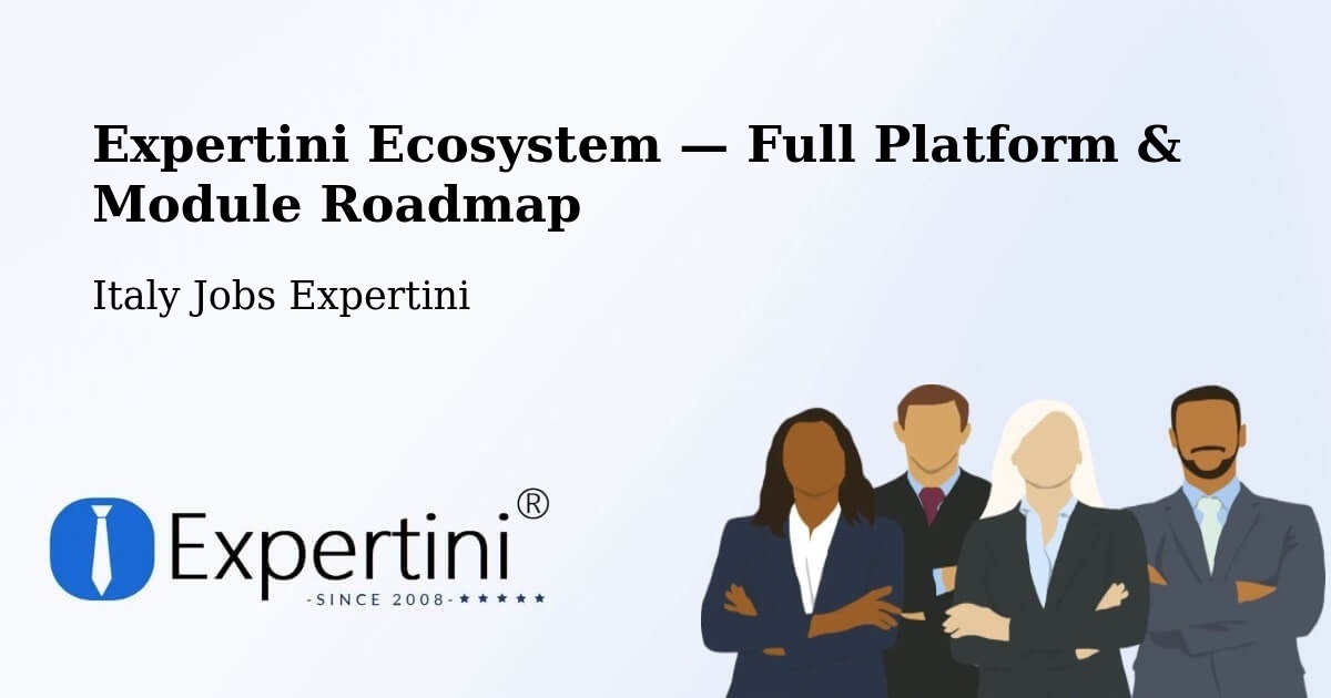 Expertini Ecosystem — Full Platform & Module Roadmap – Catania